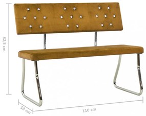 barna bársonypad 110 cm