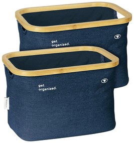 Textil tárolókosár szett 2 db-os 38x26x26 cm Tom Tailor – Wenko