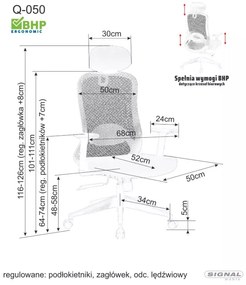 Q-050 Forgószék Fekete