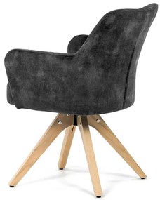 Fekete Bársony Étkezőszék. HC-D7188 BK4