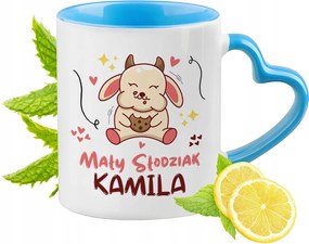 Kék Bögre Szív Alakú Füllel Kamilla Ideális Ajándék