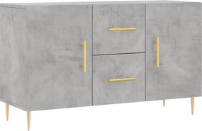 vidaXL betonszürke szerelt fa tálalószekrény 100 x 36 x 60 cm