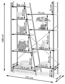 Regál Gecon Reg (dió + arany). 1111344
