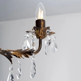 ONLI - Csillár láncon TERESA 5xE14/6W/230V bronz