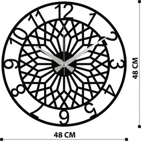 Enzoclock fém falióra, 48×48 cm – S009