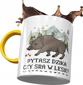 Bögre Sárga Vicces Kérdezed Vad Vagy Az Erdőben? Nyomtatott Fotóval