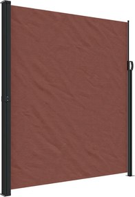 vidaXL barna behúzható oldalsó napellenző 220 x 500 cm