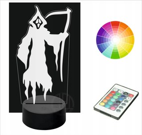 Éjjeli lámpa Halloween 3D Led Rgb Ablak Világító Dekoráció Ablak Polc Szellem