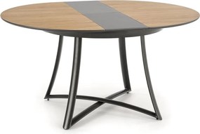 MORETTI bővíthető étkezőasztal – arany tölgy / szürke / antracit 118 – 148 cm