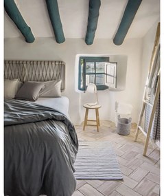 Szürke-natúr színű cédrusfa ágytámla 165x60 cm Aberash – Kave Home