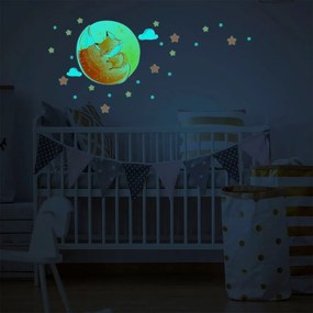 Gyerek falmatrica 30x30 cm Dreamy Fox – Ambiance