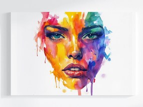 Canvas Vászonkép Nő Pop-art Színek Szivárvány Absztrakt 60x40
