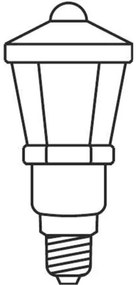 Karácsonyi lánc LANTERN 12xE10/10,7m meleg fehér