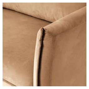 Barna bársony kanapé 203 cm Juli – Ropez