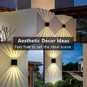 Brilagi - LED Napelemes fali lámpa BLOCK LED/2W/3,7V IP44