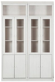 Fehér borovi fenyő tálalószekrény 148x223 cm Anita – Støraa