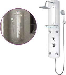 vidaXL ezüstszínű zuhanypanel 25 x 43 x 110 cm