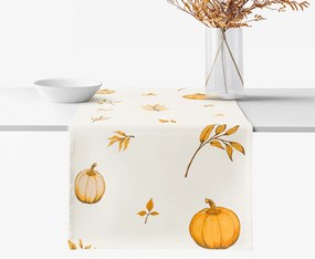 Goldea pamut asztali futó - őszi tökök és levelek 20x120 cm