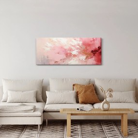 Kép - Rózsaszín absztrakt (120x50 cm)