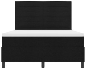 Rugós Ágy Matraccal és LED - Fekete - 160 x 200 cm - Szövet