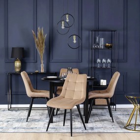 Bézs Bársony Étkezőszék RIO