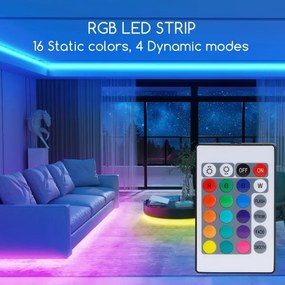 Aigostar - LED RGB Dimmelhető szalag 3m LED/24W/12/230V IP65 + távirányító