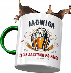 Zöld Bögre Hedvig Barátnő Feleség Ajándék Nyomtatott Fotóval