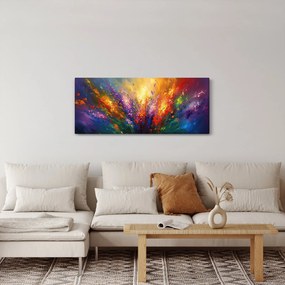 Kép - A virágok absztrakciója (120x50 cm)