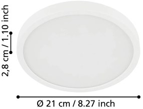 Fehér LED mennyezeti lámpa FUEVA 5 – EGLO