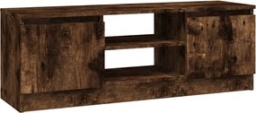 vidaXL füstös tölgy színű TV-szekrény ajtóval 102 x 30 x 36 cm