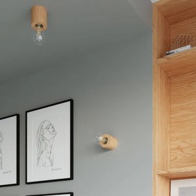 Sollux SL.0674 - Asztali lámpa SALGADO 1xE27/60W/230V fa