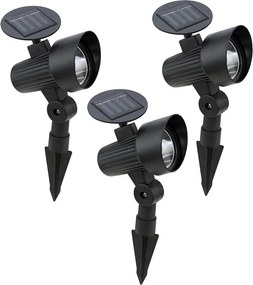 Eglo 48504 - 3 darabos GIONATA napelemes LED lámpa LED/200 mAh IP44 fekete