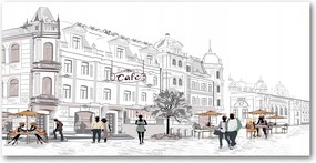 Fotó vászonkép edzett üveg Óváros 140x70