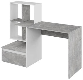 PC asztal Nacio (beton + fehér) . 1116420