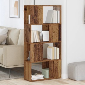 Tárolóegység Régi fa MDF 60 x 24 x 124 cm Tárolóegység