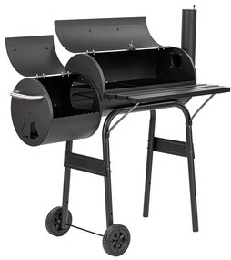 Faszenes kerti grillsütő füstölővel