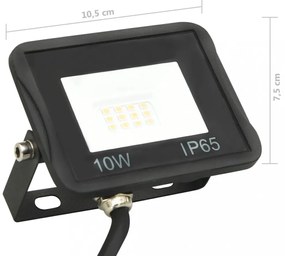 meleg fehér fényű LED-es reflektor 10 W