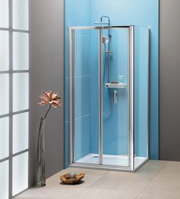 Polysan, EASY LINE négyszögletes zuhanyparaván 700x800mm, összecsukható ajtó, bal/jobb változat, átlátszó üveg, EL1970EL3215