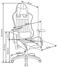 Irodai szék ZENU piros