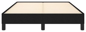 ágykeret matrac nélkül fekete 120x190 cm szövet