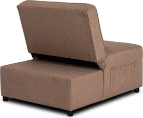 Dönthető, alvófunkciós fotel iberis 80 cm barna, fotel