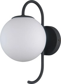 Italux modern fali lámpa gela fehér fekete itxwl-5500-1-bk