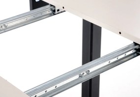 Ringo étkezőasztal kasmír/fekete 102-142cm