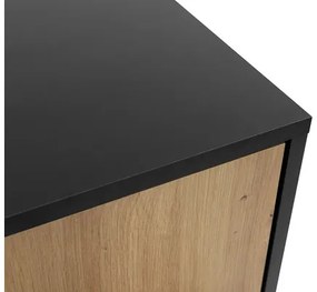 Éjjeliszekrény Oksewo 1SZ (artisan tölgy + fekete) . 1104518