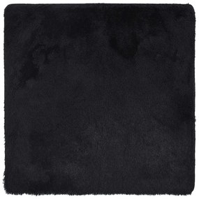 fekete hosszú szálú NAVARRA bozontos szőnyeg 120x120 cm