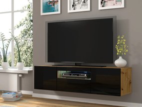 TV asztal/szekrény Aurora (artisan tölgy + fekete). 1057685