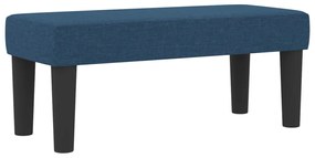 Boxspring Ágy matraccal és padlóval Kék 90x200 cm Szövet