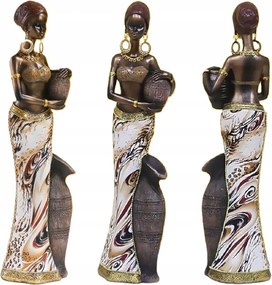 Műgyanta Figura Afrikai Nő Kancsó Szobor Otthoni Iroda
