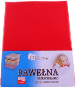 Lepedő 100% Pamut Gumi NÉLKÜLI160X220 160 Piros