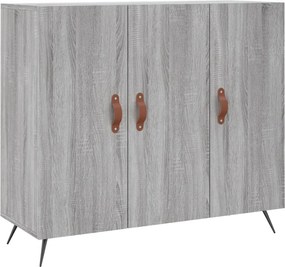 vidaXL szürke sonoma színű szerelt fa tálalószekrény 90 x 34 x 80 cm